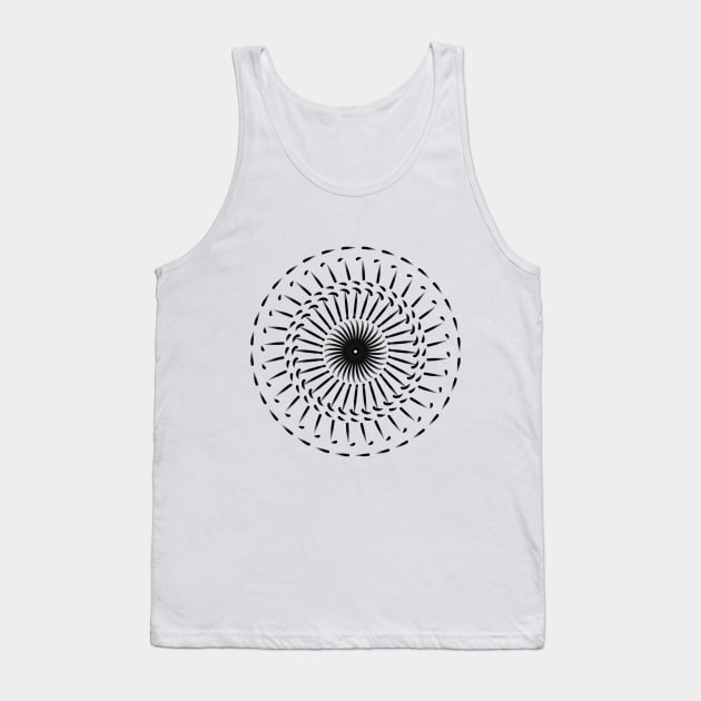 Spiral T-Shirt Tank Top by TheCrystalHeart